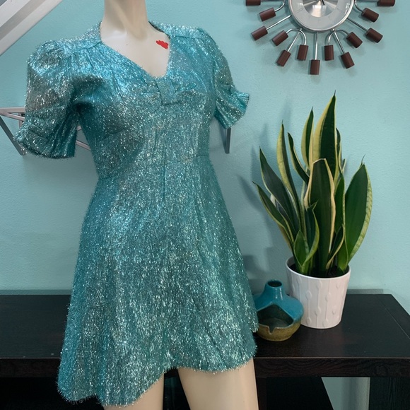 Vintage sparkly mini-dress - Picture 1 of 5